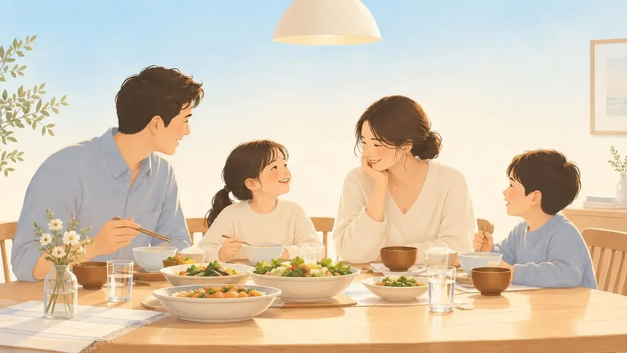 短剧《回家吃饭》横版海报